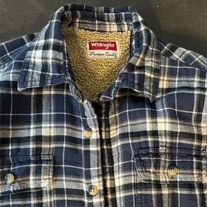 Fleece-lined Wrangler flannel - XL